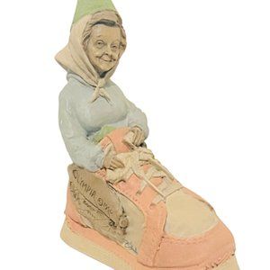 Tom Clark figurine gnome elf SIGNED sculpture Cairn Olympia shoe sneaker witch